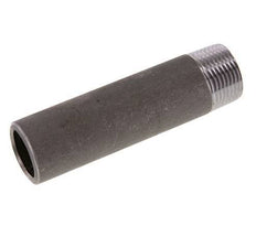R 1'' Male x 33.7mm Steel Pipe Nipple with Welding End 50 Bar DIN 2982 - 120mm [2 Pieces]