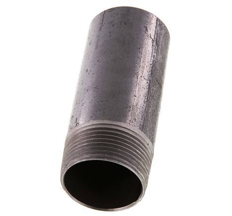 R 1 1/4'' Male x 42.4mm Steel Pipe Nipple with Welding End 50 Bar DIN 2982 - 100mm