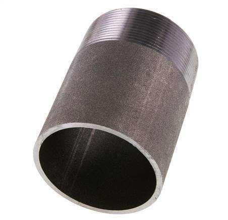 R 2 1/2'' Male x 76.1mm Steel Pipe Nipple with Welding End 50 Bar DIN 2982 - 100mm