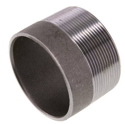R 2 1/2'' Male x 76.1mm Steel Pipe Nipple with Welding End 50 Bar DIN 2982 - 50mm