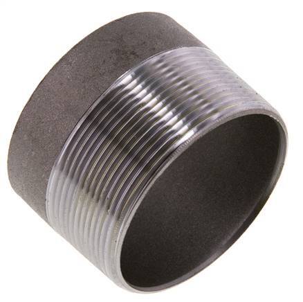 R 2 1/2'' Male x 76.1mm Steel Pipe Nipple with Welding End 50 Bar DIN 2982 - 50mm