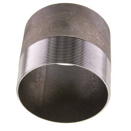 R 4'' Male x 114.3mm Steel Pipe Nipple with Welding End 50 Bar DIN 2982 - 100mm