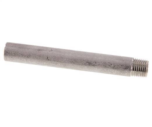 R 1/4'' Male x 13.5mm Stainless steel Pipe Nipple with Welding End 20 Bar DIN 2982 - 100mm