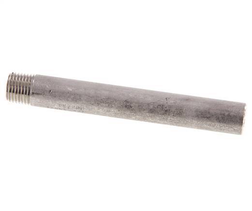 R 1/4'' Male x 13.5mm Stainless steel Pipe Nipple with Welding End 20 Bar DIN 2982 - 100mm