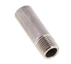 R 1/4'' Male x 13.5mm Stainless steel Pipe Nipple with Welding End 20 Bar DIN 2982 - 40mm