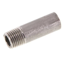 R 1/4'' Male x 13.5mm Stainless steel Pipe Nipple with Welding End 20 Bar DIN 2982 - 40mm