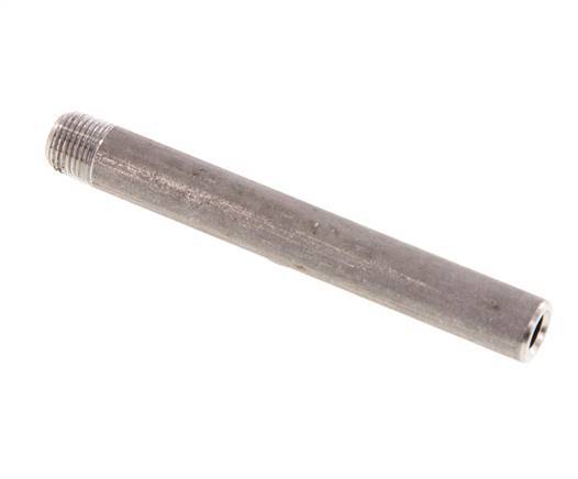 R 1/8'' Male x 10.2mm Stainless steel Pipe Nipple with Welding End 20 Bar DIN 2982 - 80mm