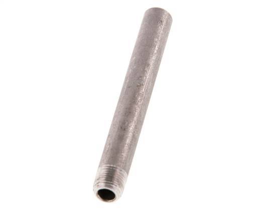 R 1/8'' Male x 10.2mm Stainless steel Pipe Nipple with Welding End 20 Bar DIN 2982 - 80mm