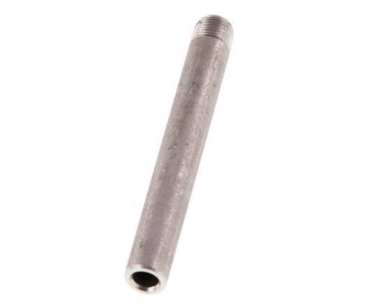 R 1/8'' Male x 10.2mm Stainless steel Pipe Nipple with Welding End 20 Bar DIN 2982 - 80mm