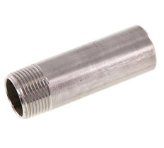 R 3/4'' Male x 26.9mm Stainless steel Pipe Nipple with Welding End 20 Bar DIN 2982 - 80mm