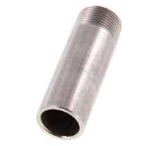R 3/4'' Male x 26.9mm Stainless steel Pipe Nipple with Welding End 20 Bar DIN 2982 - 80mm
