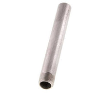 R 3/8'' Male x 17.2mm Stainless steel Pipe Nipple with Welding End 20 Bar DIN 2982 - 120mm