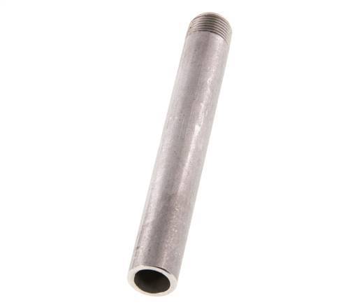 R 3/8'' Male x 17.2mm Stainless steel Pipe Nipple with Welding End 20 Bar DIN 2982 - 120mm