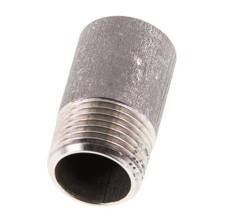 R 3/8'' Male x 17.2mm Stainless steel Pipe Nipple with Welding End 20 Bar DIN 2982 - 30mm [2 Pieces]