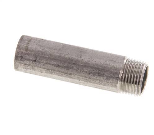 R 3/8'' Male x 17.2mm Stainless steel Pipe Nipple with Welding End 20 Bar DIN 2982 - 60mm