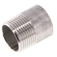 R 1'' Male x 33.7mm Stainless steel Pipe Nipple with Welding End 20 Bar DIN 2982 - 40mm