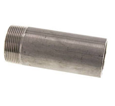 R 1 1/2'' Male x 48.3mm Stainless steel Pipe Nipple with Welding End 20 Bar DIN 2982 - 120mm