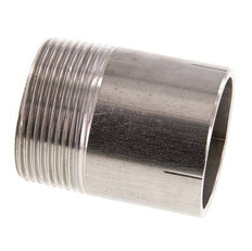 R 1 1/2'' Male x 48.3mm Stainless steel Pipe Nipple with Welding End 20 Bar DIN 2982 - 60mm