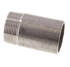 R 1 1/2'' Male x 48.3mm Stainless steel Pipe Nipple with Welding End 20 Bar DIN 2982 - 80mm