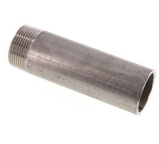 R 1 1/4'' Male x 42.4mm Stainless steel Pipe Nipple with Welding End 20 Bar DIN 2982 - 130mm