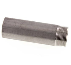 R 1 1/4'' Male x 42.4mm Stainless steel Pipe Nipple with Welding End 20 Bar DIN 2982 - 130mm