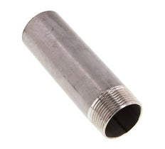 R 1 1/4'' Male x 42.4mm Stainless steel Pipe Nipple with Welding End 20 Bar DIN 2982 - 130mm