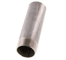 R 1 1/4'' Male x 42.4mm Stainless steel Pipe Nipple with Welding End 20 Bar DIN 2982 - 130mm