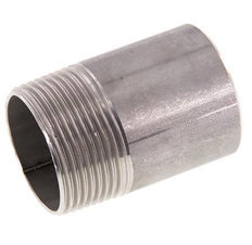 R 1 1/4'' Male x 42.4mm Stainless steel Pipe Nipple with Welding End 20 Bar DIN 2982 - 60mm