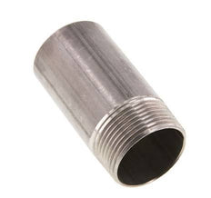 R 1 1/4'' Male x 42.4mm Stainless steel Pipe Nipple with Welding End 20 Bar DIN 2982 - 80mm