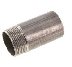 R 1 1/4'' Male x 42.4mm Stainless steel Pipe Nipple with Welding End 20 Bar DIN 2982 - 80mm