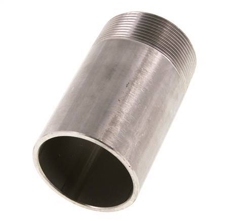 R 2'' Male x 60.3mm Stainless steel Pipe Nipple with Welding End 20 Bar DIN 2982 - 100mm