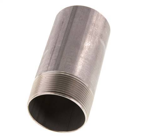 R 2'' Male x 60.3mm Stainless steel Pipe Nipple with Welding End 20 Bar DIN 2982 - 120mm