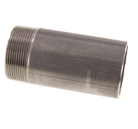 R 2'' Male x 60.3mm Stainless steel Pipe Nipple with Welding End 20 Bar DIN 2982 - 120mm