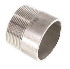 R 2'' Male x 60.3mm Stainless steel Pipe Nipple with Welding End 20 Bar DIN 2982 - 50mm