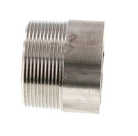 R 2'' Male x 60.3mm Stainless steel Pipe Nipple with Welding End 20 Bar DIN 2982 - 50mm