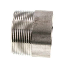 R 2'' Male x 60.3mm Stainless steel Pipe Nipple with Welding End 20 Bar DIN 2982 - 50mm