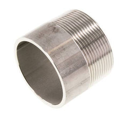 R 2'' Male x 60.3mm Stainless steel Pipe Nipple with Welding End 20 Bar DIN 2982 - 50mm