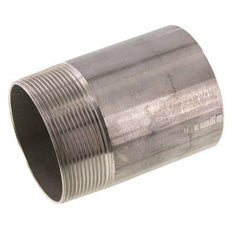 R 2 1/2'' Male x 76.1mm Stainless steel Pipe Nipple with Welding End 20 Bar DIN 2982 - 100mm