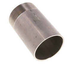 R 2 1/2'' Male x 76.1mm Stainless steel Pipe Nipple with Welding End 20 Bar DIN 2982 - 120mm