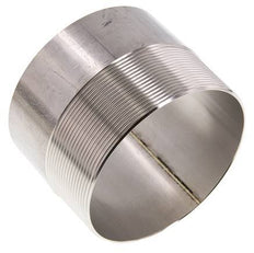 R 4'' Male x 114.3mm Stainless steel Pipe Nipple with Welding End 20 Bar DIN 2982 - 80mm