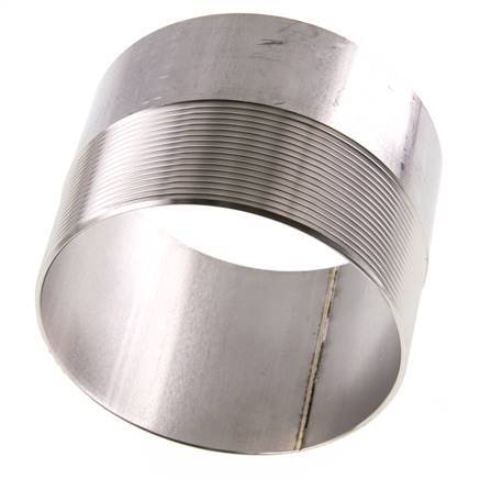 R 4'' Male x 114.3mm Stainless steel Pipe Nipple with Welding End 20 Bar DIN 2982 - 80mm