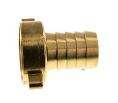 G 1 1/2'' x 32mm Messing Slangpilaar met NBR Afdichting en Vleugelmoer 16 Bar