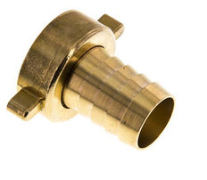 G 1 1/2'' x 32mm Messing Slangpilaar met NBR Afdichting en Vleugelmoer 16 Bar