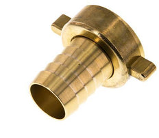 G 1 1/2'' x 32mm Messing Slangpilaar met NBR Afdichting en Vleugelmoer 16 Bar