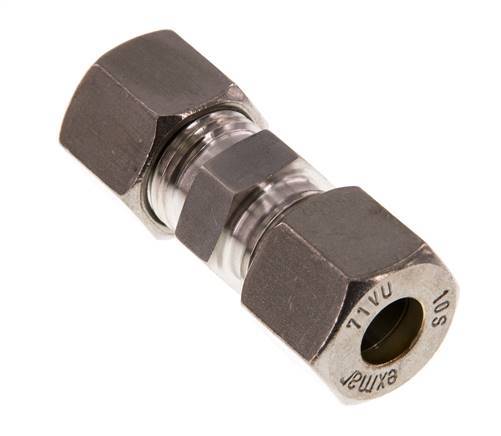 10S RVS Rechte Knelfitting 630 Bar DIN 2353