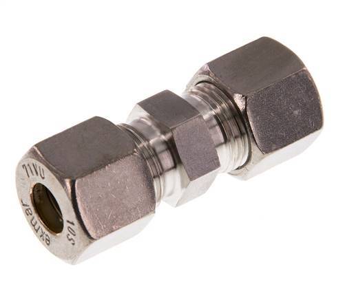 10S RVS Rechte Knelfitting 630 Bar DIN 2353