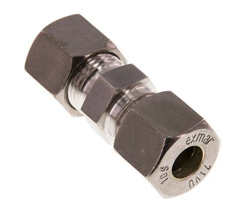 10S RVS Rechte Knelfitting 630 Bar DIN 2353