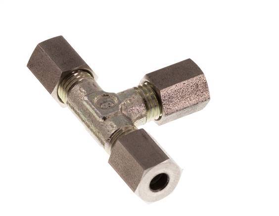 4LL Verzinkt Stalen T-stuk Snijring 100 Bar DIN 2353