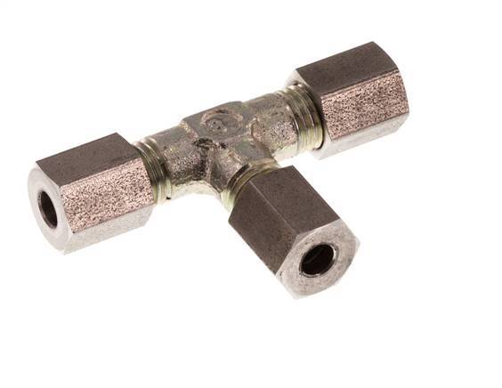 4LL Verzinkt Stalen T-stuk Snijring 100 Bar DIN 2353