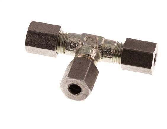 4LL Verzinkt Stalen T-stuk Snijring 100 Bar DIN 2353